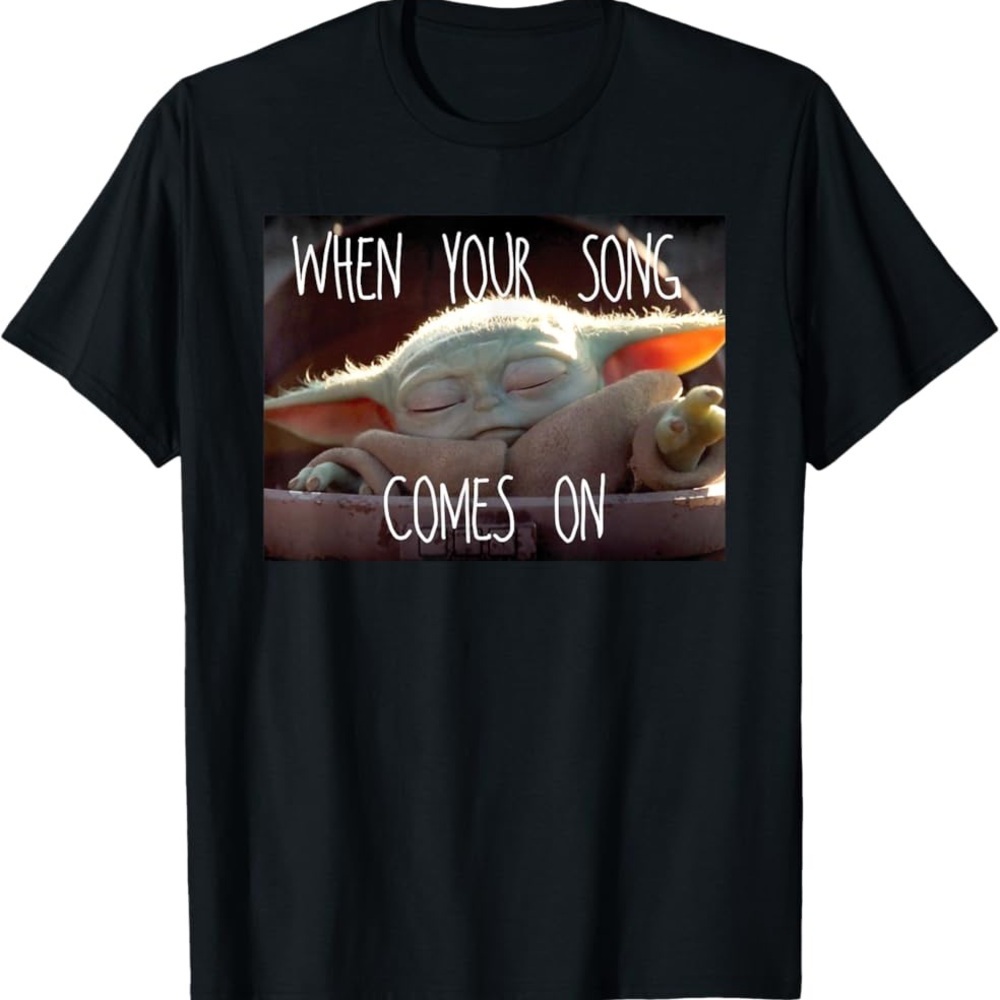 105. Grogu/Baby Yoda Meme Bleaxh Tie Dye cotton tee